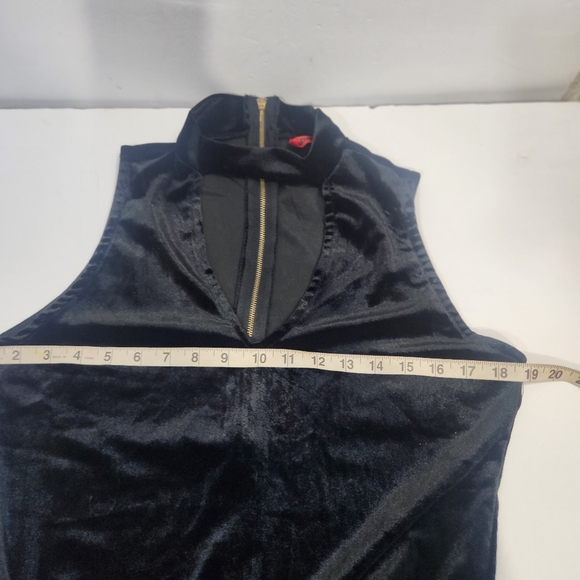 Hot kiss NWT velvet stretchy choker jumpsuit size XL - Picture 4 of 13